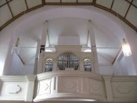 Auenkirche Markkleeberg - Blick zur Orgelempore