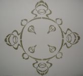 Jugendstil-Rosette