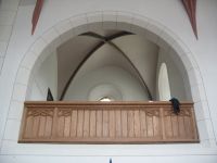 Kirche Markranstädt, Blick zur Ilse-Rothe-Empore